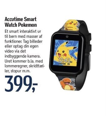 Føtex Accutime Smart Watch Pokemon tilbud