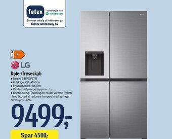 Føtex LG Køle-/fryseskab tilbud