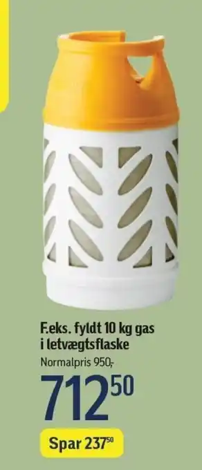 Føtex F.eks. fyldt 10 kg gas i letvægtsflaske tilbud