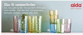 Glas til sommerfesten
