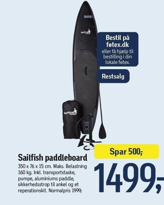 Føtex Sailfish paddleboard tilbud