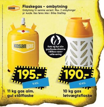 Bilka Flaskegas- ombytning tilbud