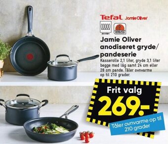 Bilka Jamie Oliver anodiseret gryde/ pandeserie tilbud