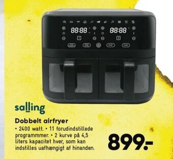 Bilka Dobbelt airfryer tilbud