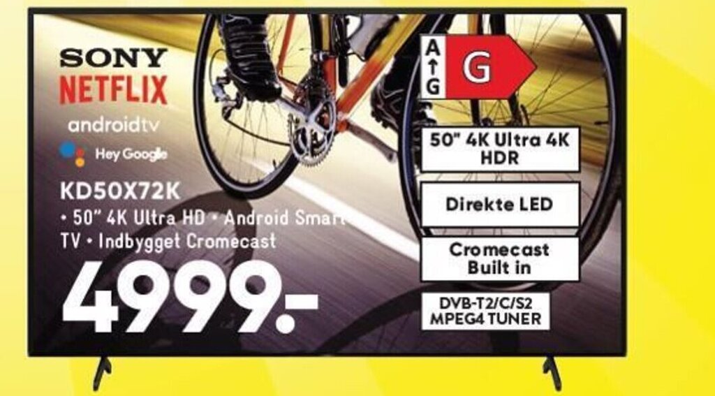 SONY NETFLIX KD50X72K tilbud hos Bilka