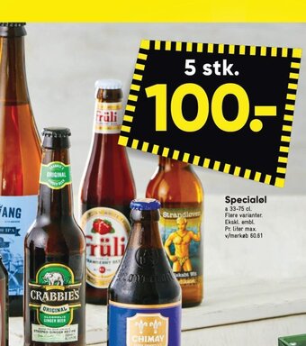 Bilka Specialøl tilbud