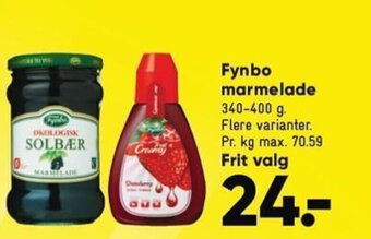 Bilka Fynbo marmelade tilbud
