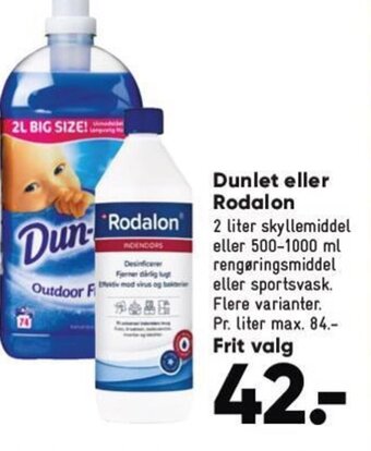 Bilka Dunlet eller Rodalon tilbud