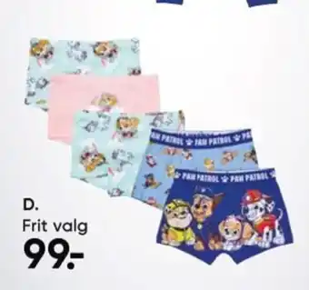 Bilka 2-pak boxershorts eller 3-pak hipsters. 86–116 cm. tilbud