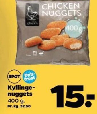 Kyllinge-nuggets 400 g.