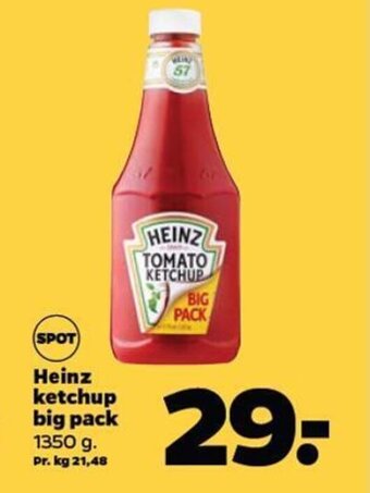 Netto Heinz ketchup big pack tilbud