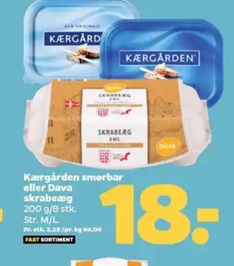 Netto Kærgården smørbar eller Dava SKRABEAG tilbud