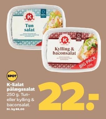 Netto K-Salat pålægssalat tilbud