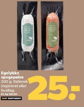 Netto Egelykke spegepolse tilbud