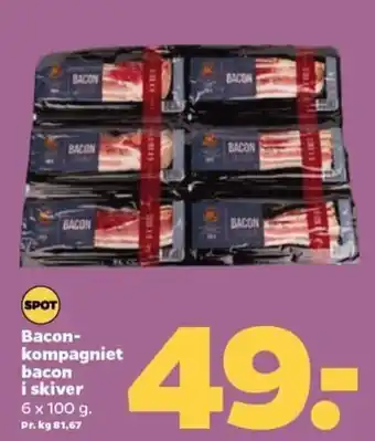Netto Bacon kompagniet bacon i Skiver tilbud
