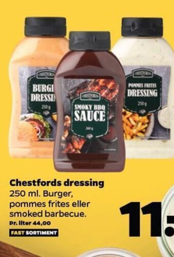 Netto Chestfords dressing tilbud