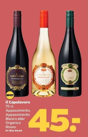 Netto Il Capolavoro 75 cl. tilbud