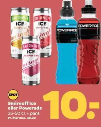 Netto Smirnoff Ice eller Powerade tilbud
