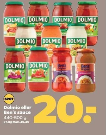 Netto Dolmio eller Ben's sauce tilbud