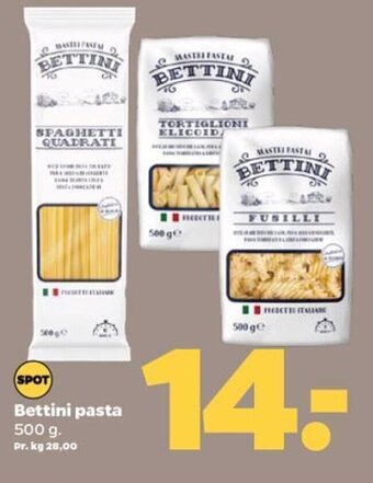 Netto Bettini pasta 500 g. tilbud