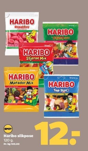 Netto Haribo slikpose 120 g. tilbud