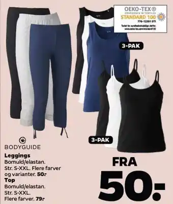 Netto BODYGUIDE Leggings Bomuld/elastan tilbud