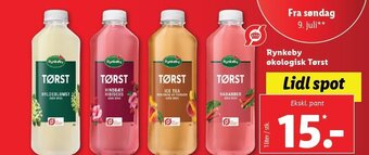 Lidl Rynkeby økologisk Tørst tilbud