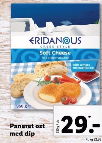 Lidl Paneret ost med dip tilbud
