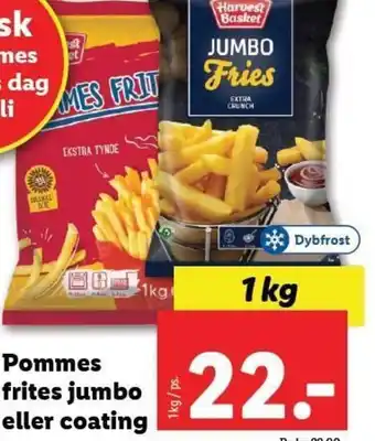 Lidl Pommes frites jumbo eller coating tilbud