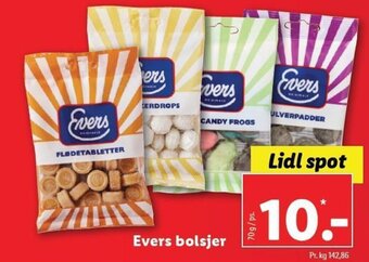 Lidl Evers bolsjer tilbud