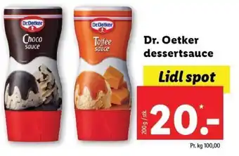 Lidl Dr. Oetker dessertsauce tilbud
