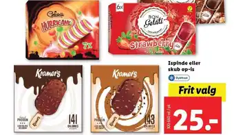 Lidl Ispinde eller skub op-is tilbud