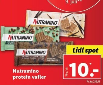 Lidl Nutramino protein vafler tilbud