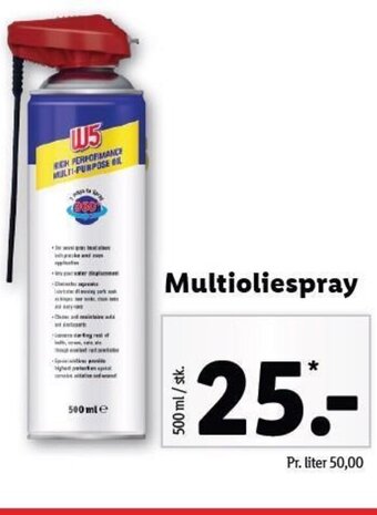 Lidl Multioliespray tilbud