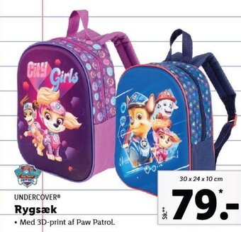 Lidl UNDERCOVERⓇ Rygsæk tilbud