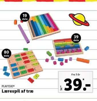 Lidl PLAYTIVEⓇ Lærespil af træ tilbud