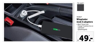 Lidl TRONIC® Biloplader med 2 adaptere tilbud