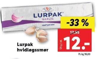 Lidl Lurpak hvidløgssmør tilbud