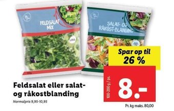 Feldsalat eller salat-og råkostblanding