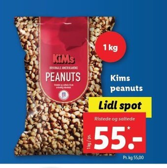 Lidl Kims peanuts tilbud