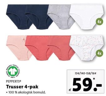 Lidl PEPPERTS® Trusser 4-pak tilbud