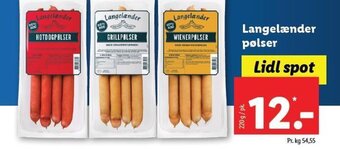 Lidl Langelænder pølser tilbud