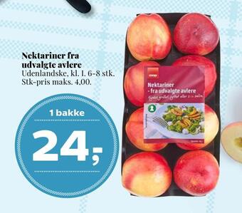 Nektariner fra udvalgte avlere