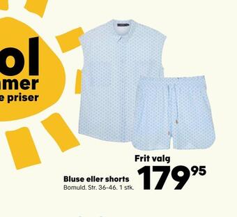 Kvickly Bluse eller shorts tilbud