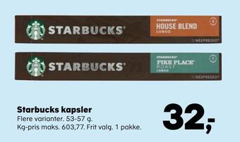 Starbucks kapsler