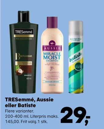 Kvickly Tresemmé, aussie eller batiste tilbud