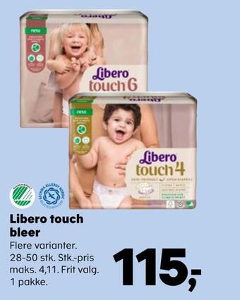 Kvickly Libero touch bleer tilbud