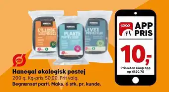Kvickly Hanegal økologisk postej tilbud