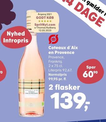 Kvickly Coteaux d'aix en provence tilbud