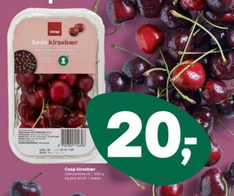 Kvickly Coop kirsebær tilbud